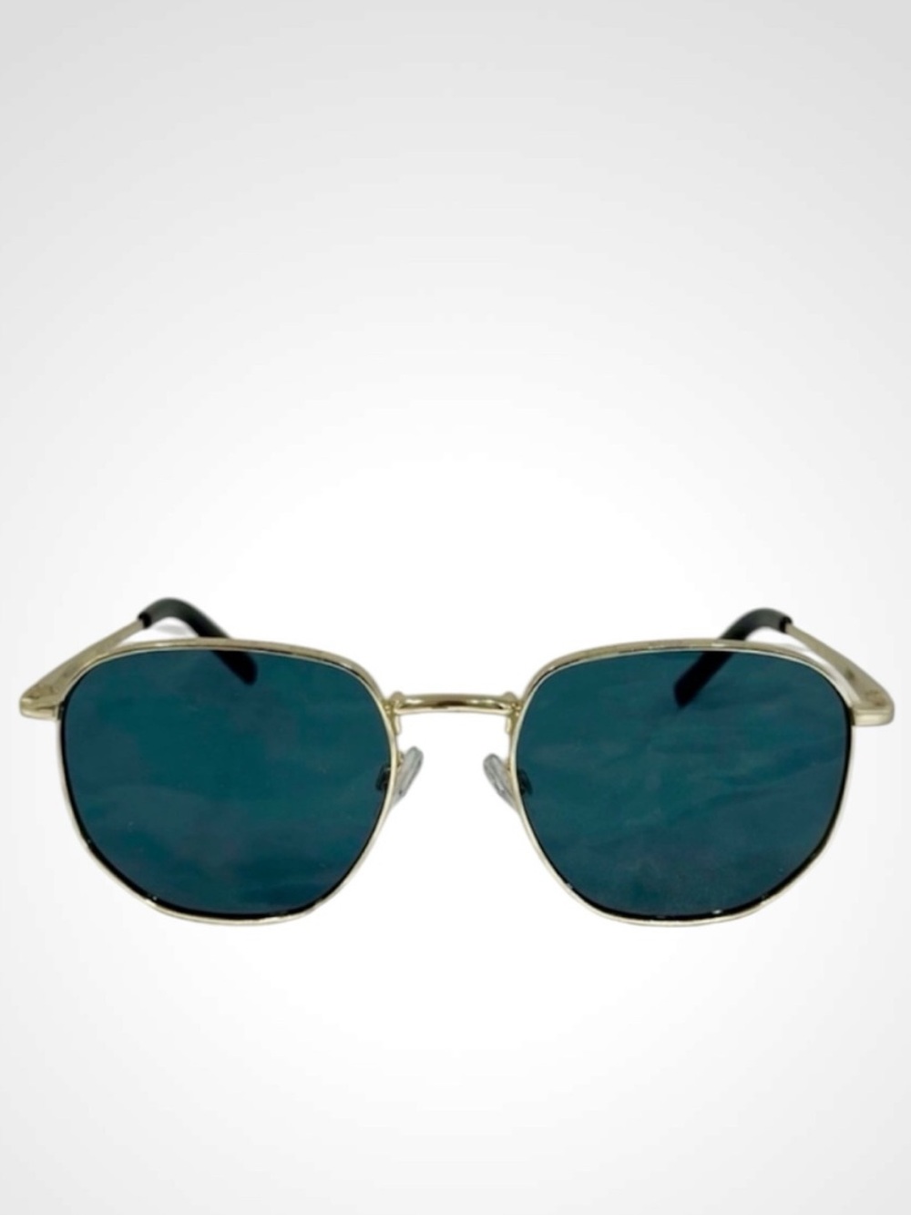 🩵6/$30 — Miniso Gold Frame Sunglasses with Dark Blue Lenses